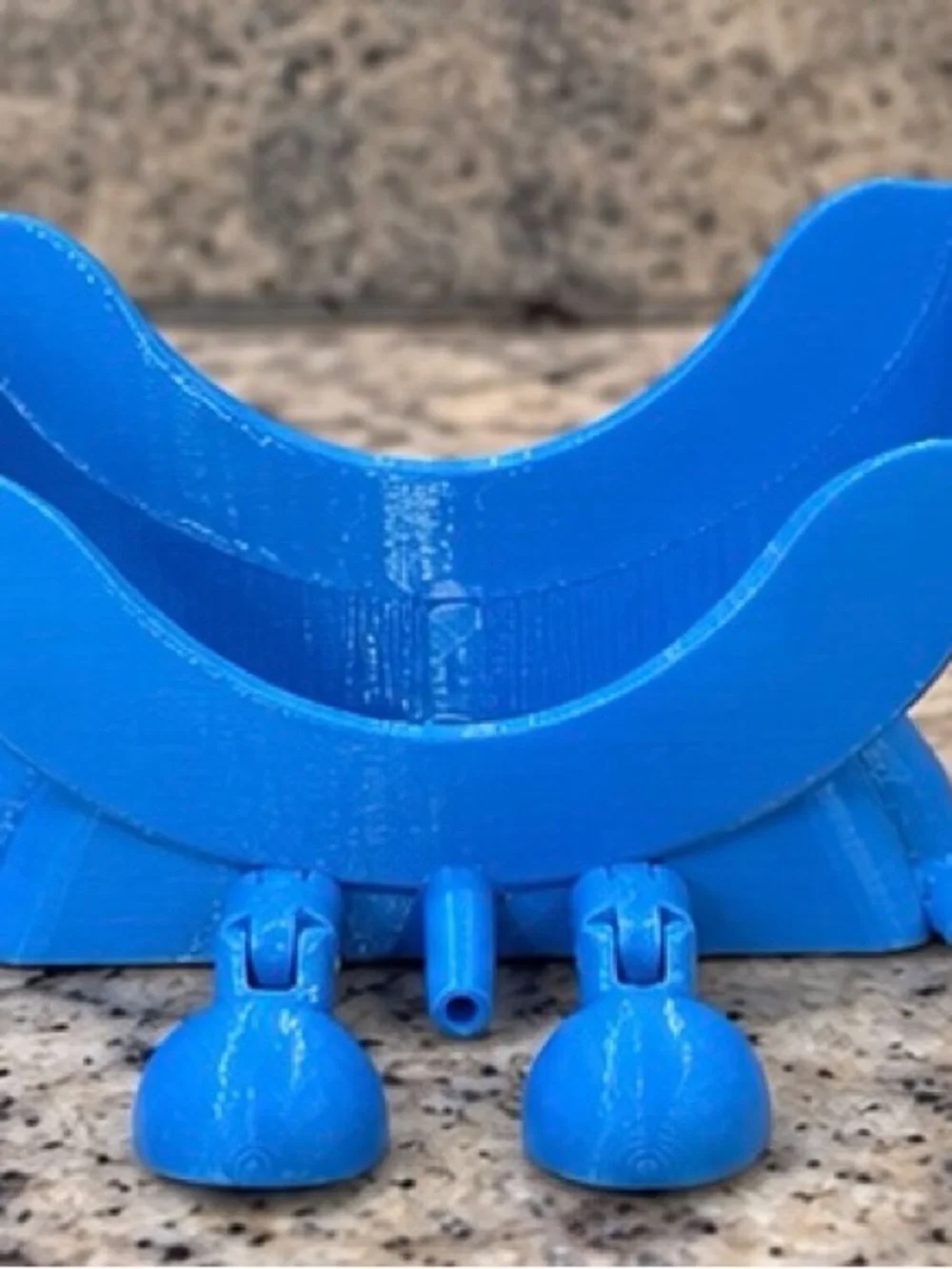Blue 3D Printed Sponge Holder Kitchen Sink Organizer